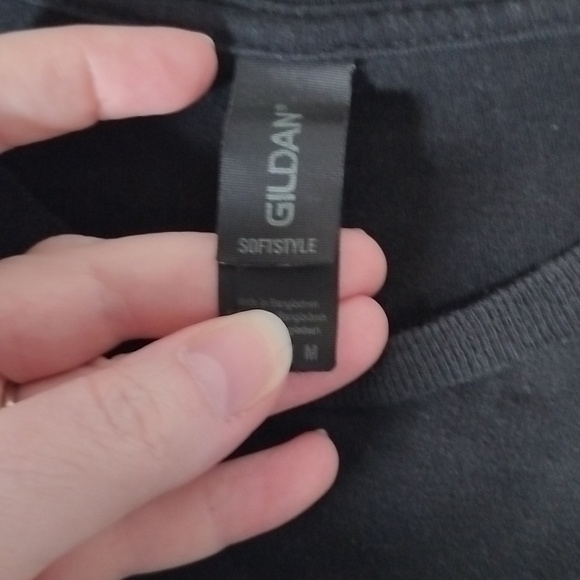 YMCA Black T-shirt with Glow in the Dark front, Size M - Picture 3 of 5